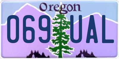OR license plate 069UAL