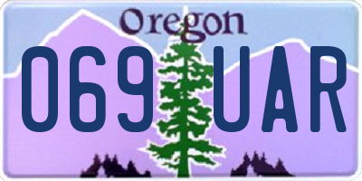 OR license plate 069UAR