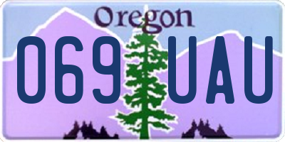 OR license plate 069UAU