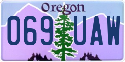 OR license plate 069UAW