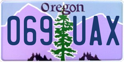 OR license plate 069UAX
