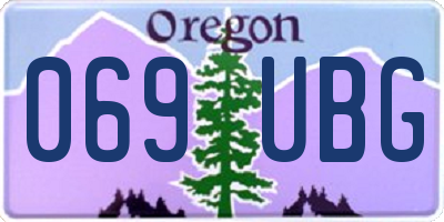 OR license plate 069UBG