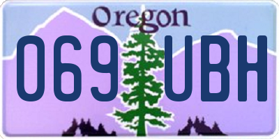OR license plate 069UBH