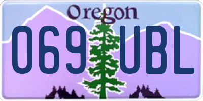 OR license plate 069UBL
