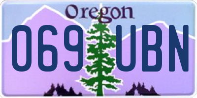 OR license plate 069UBN