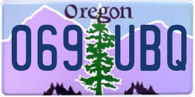 OR license plate 069UBQ