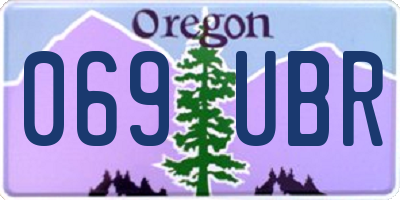 OR license plate 069UBR