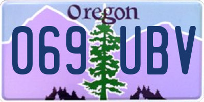 OR license plate 069UBV