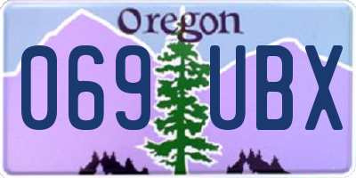 OR license plate 069UBX