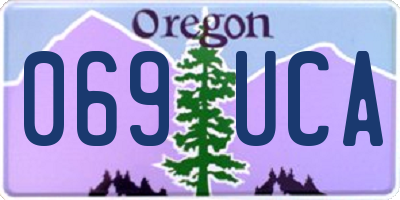 OR license plate 069UCA