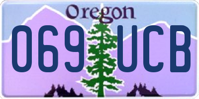 OR license plate 069UCB