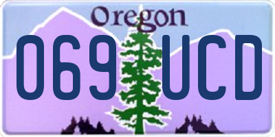 OR license plate 069UCD