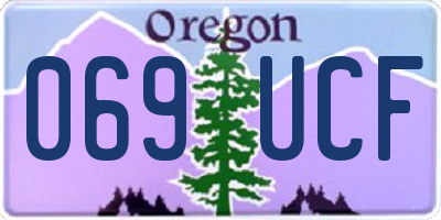 OR license plate 069UCF