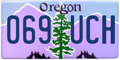 OR license plate 069UCH