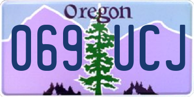 OR license plate 069UCJ