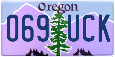 OR license plate 069UCK