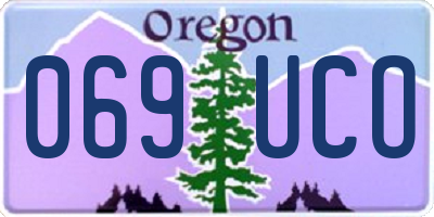 OR license plate 069UCO