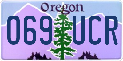 OR license plate 069UCR
