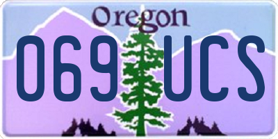 OR license plate 069UCS