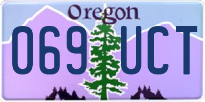 OR license plate 069UCT