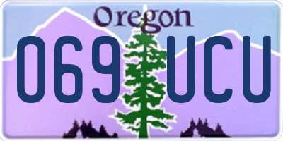 OR license plate 069UCU