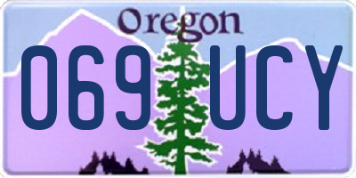 OR license plate 069UCY