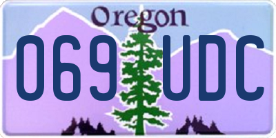 OR license plate 069UDC