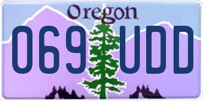 OR license plate 069UDD