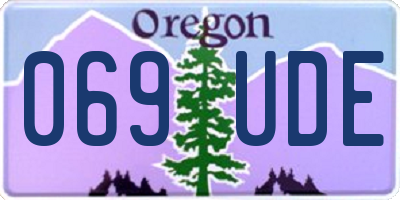OR license plate 069UDE