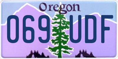 OR license plate 069UDF