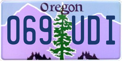 OR license plate 069UDI