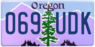 OR license plate 069UDK
