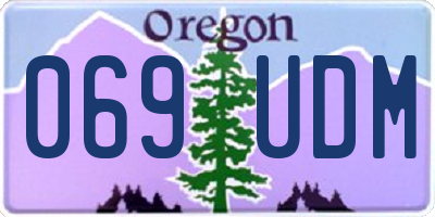 OR license plate 069UDM