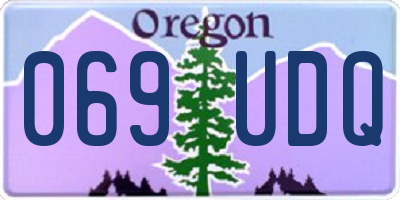 OR license plate 069UDQ