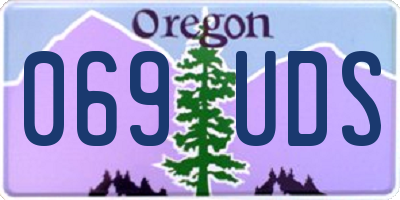 OR license plate 069UDS