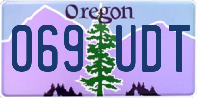 OR license plate 069UDT