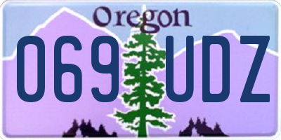 OR license plate 069UDZ