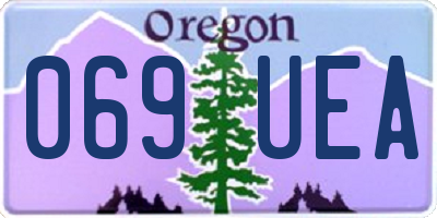 OR license plate 069UEA