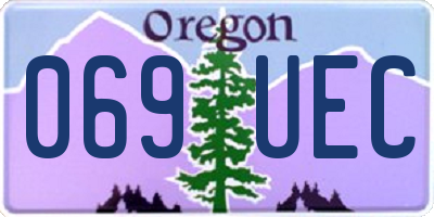 OR license plate 069UEC