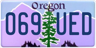OR license plate 069UED
