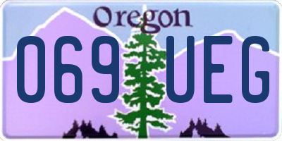 OR license plate 069UEG