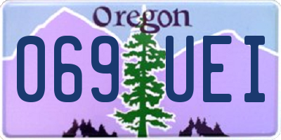 OR license plate 069UEI