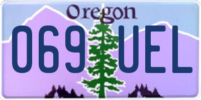 OR license plate 069UEL