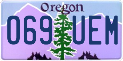 OR license plate 069UEM