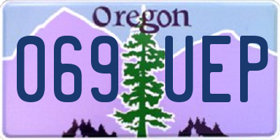 OR license plate 069UEP