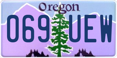 OR license plate 069UEW