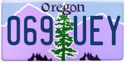 OR license plate 069UEY