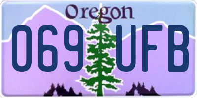 OR license plate 069UFB