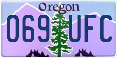 OR license plate 069UFC