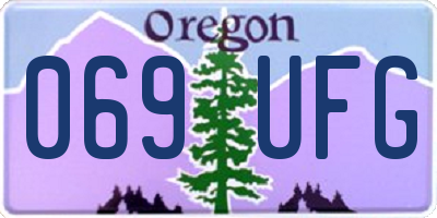 OR license plate 069UFG